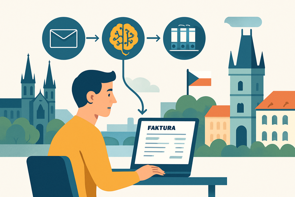 strategy illustration: Workflow variant 3: accounting system with limited integrations and RPA as a bridge